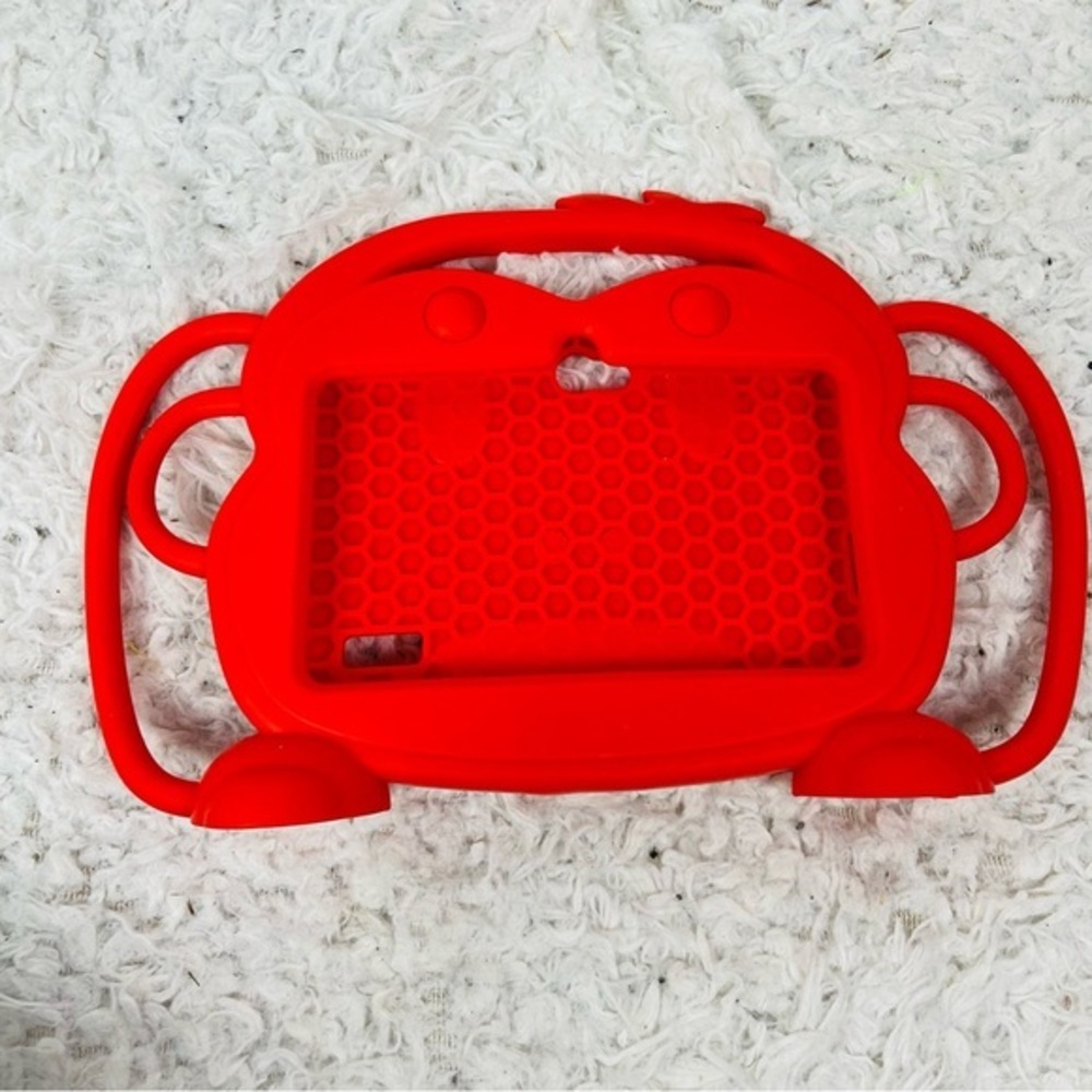 Red Tablet kids monkey Case with Handle